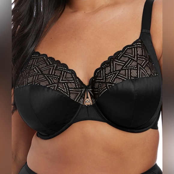 NWT Elomi Lydia Plunge Bra In Black Size 34H - Picture 1 of 11